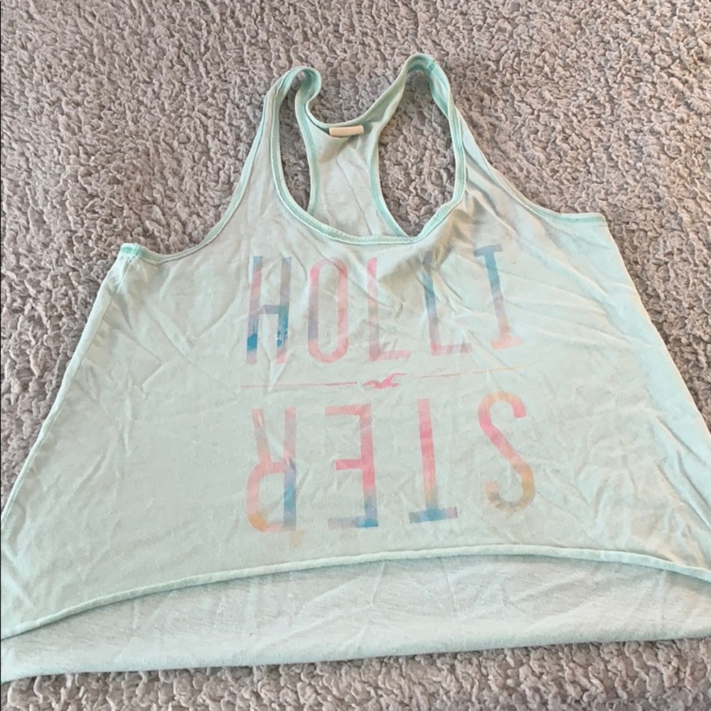 Blue Beach Hollister Work Out Tank Top